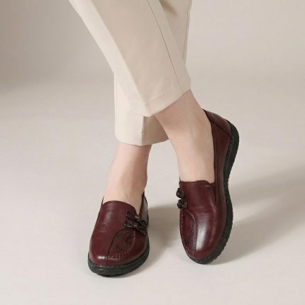 Women's Soft Leather Slip-On Loafers, Lightweight Moccasins, Casual Walking Flats